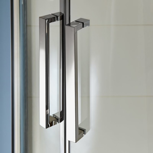 Cooke & Lewis Shower Enclosure Zilia 90x90x200cm, inox/transparent