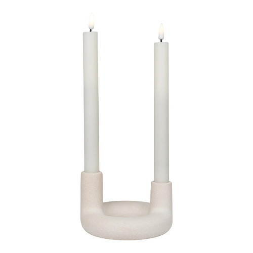 Candlestick Candle Holder, beige