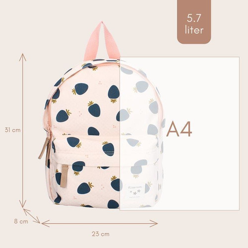 Kidzroom Backpack Paris Strawberry pink