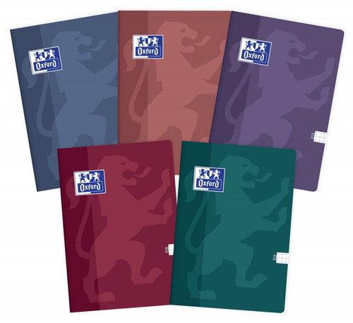 Notebook Oxford Touch Trend A5 80 Squared 5pcs, assorted colours