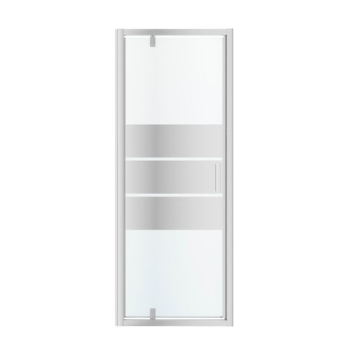 GoodHome Pivot Shower Door Beloya 80 cm, chrome/mirror glass