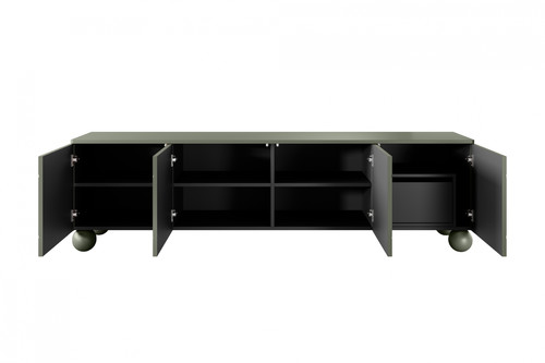 TV Cabinet Sonatia II 200 cm, with internal drawer, olive