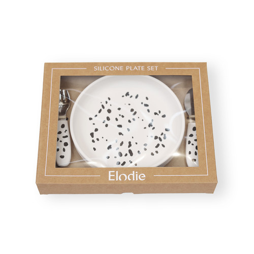 Elodie Details Silicone Plate Set - Dalmatian Dots