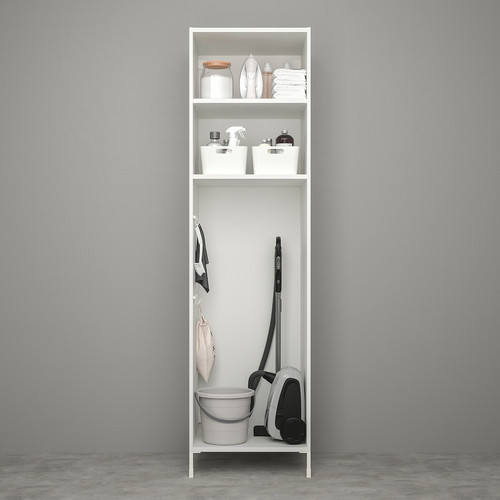 ENHET High cabinet storage combination, white, 60x62x210 cm