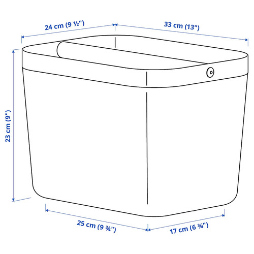 RISATORP Basket with compartments, 33x24x23 cm