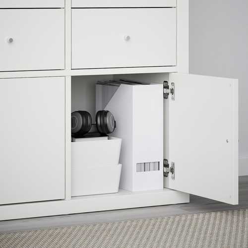 KALLAX / LACK Storage combination with shelf, white, 224x39x147 cm