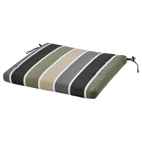 FRÖSÖN Cover for chair cushion, outdoor/multicolour stripe pattern, 50x50 cm