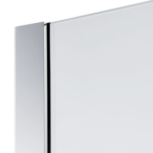 Shower Panel Zilia 90 x 200 cm, inox/clear glass