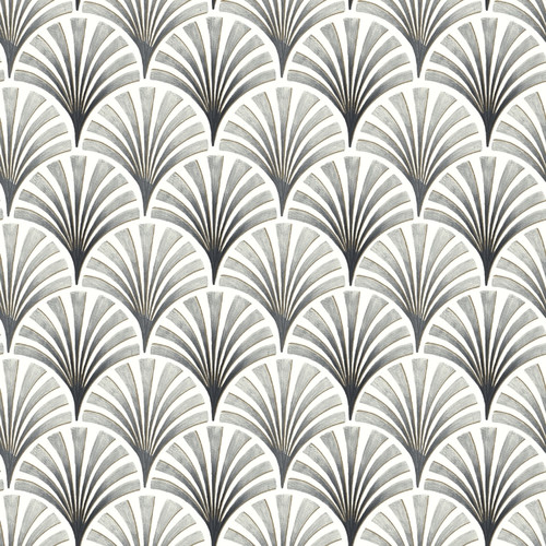 GoodHome Vinyl Wallpaper on Fleece Nenad, light grey