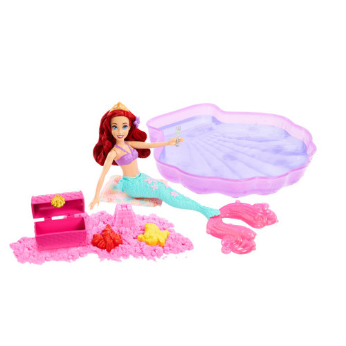 Disney Princess Ariel Doll & Pool Set With Moldable Sand HWB39 3+