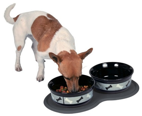 Trixie Dog Bowls Mat 45cm, dark grey