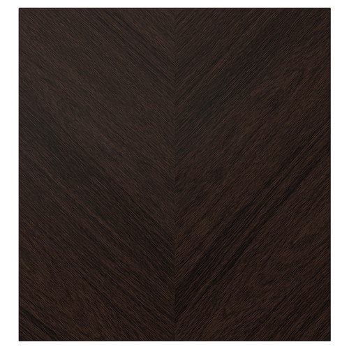 HEDEVIKEN Door, dark brown stained oak veneer, 60x64 cm