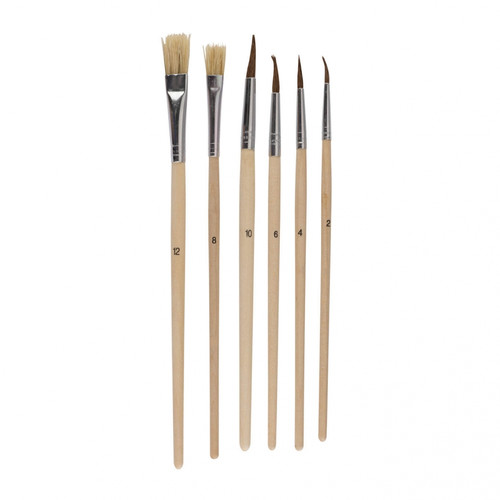 Strigo School Paintbrushes Set 6pcs