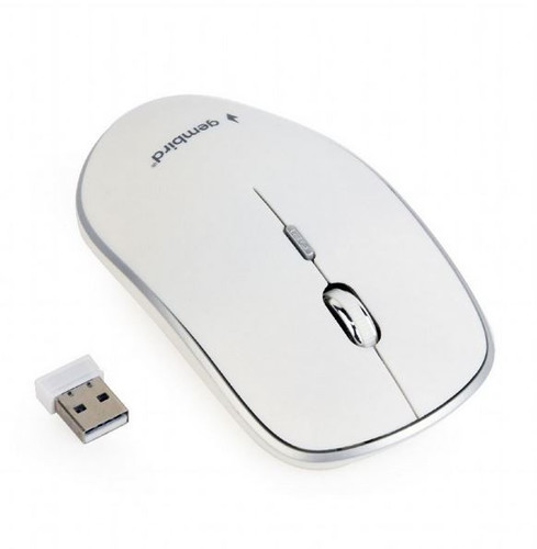 Gembird Optical Wireless Mouse, white