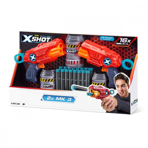 ZURU X-Shot Excel MK Double Set 2 Shooters 3 Aims 8+