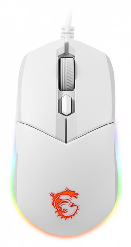 MSI Optical Wired Gaming Mouse Clutch GM11, white