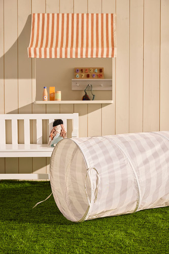 Kid's Concept Play Tunnel, stripe grey STAR, 3+