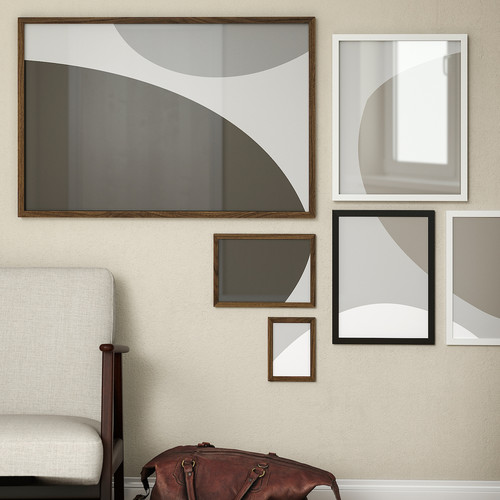 RÖDALM Frame, walnut effect, 61x91 cm