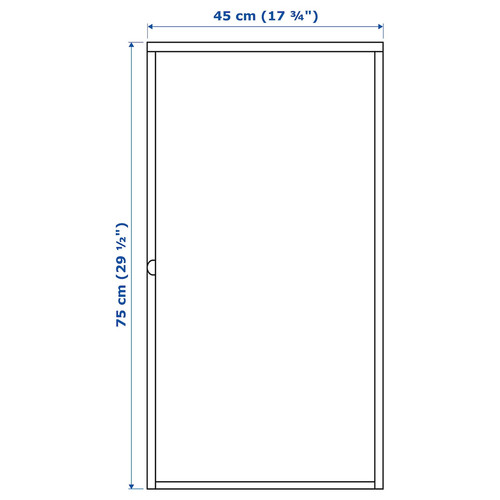 HÄLLAN Cabinet, white, 45x75 cm