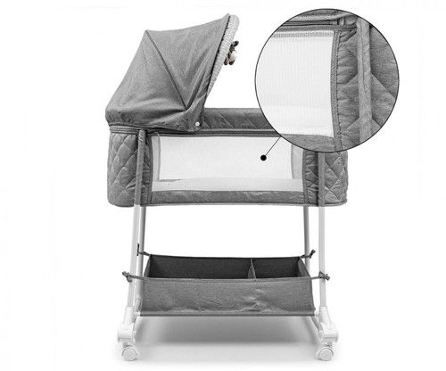 Milly Mally Cradle Baby Cot 2in1 Dream On Stone 6m+