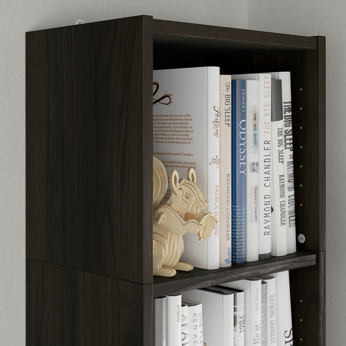 BILLY Height extension unit, dark brown oak effect, 40x28x35 cm