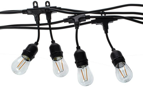 Eko-Light Outdoor Lighting Chain 10 x E27 10 m IP44 & Bulbs 10 x 1.5 W