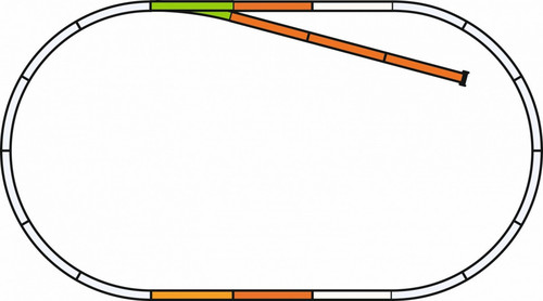 PIKO A-Track w. Roadbed Set B 14+