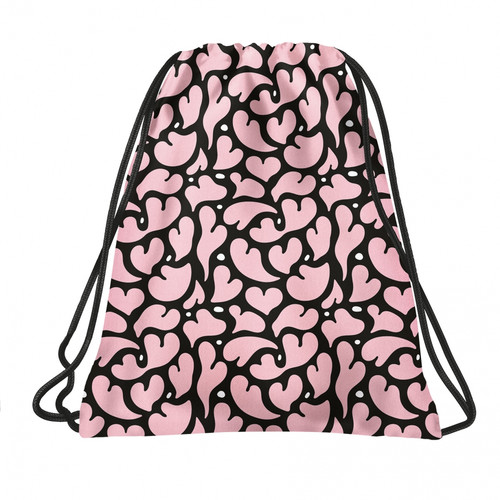 Drawstring Bag School Shoes/Clothes Bag Hearts