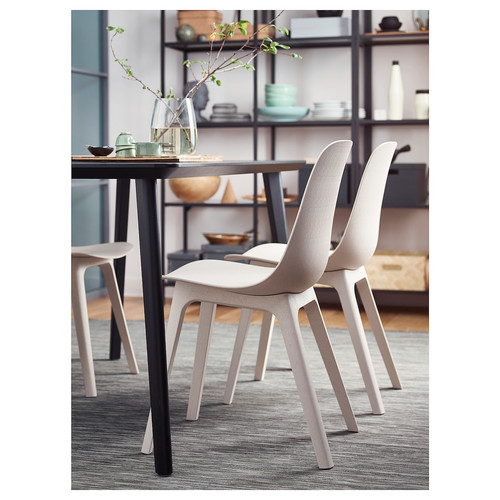 ODGER Chair, white, beige