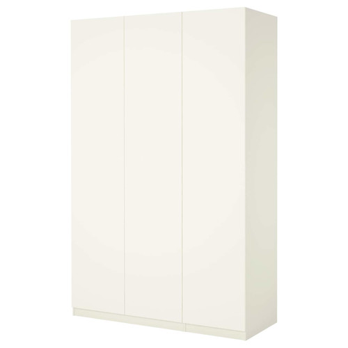 PAX Wardrobe, white, Forsand Ballstad white, 150x60x236 cm