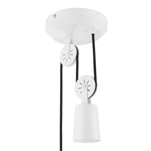 GoodHome Pendant Lamp Yarra E27, white