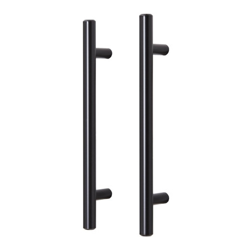 GoodHome Bar Cabinet Handle Annatto 188 mm, matt black, 2 pack