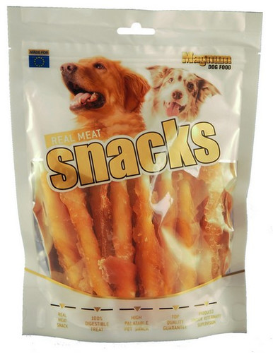 Magnum Dog Real Meat Snacks Chicken/Cowhide Sticks 250g