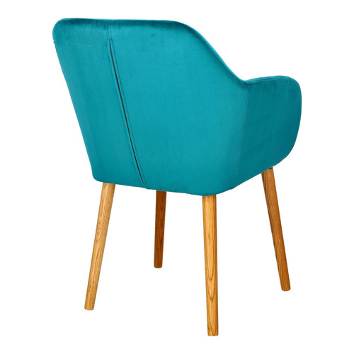 Upholstered Chair Emilia Velvet, bottle green