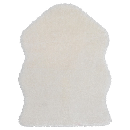 TOFTLUND Rug, white, 55x85 cm