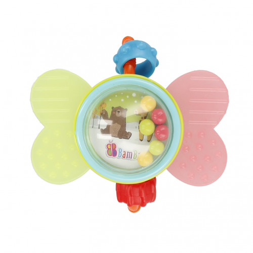 Bam Bam Rattle Butterfly, assorted colours, 0m+