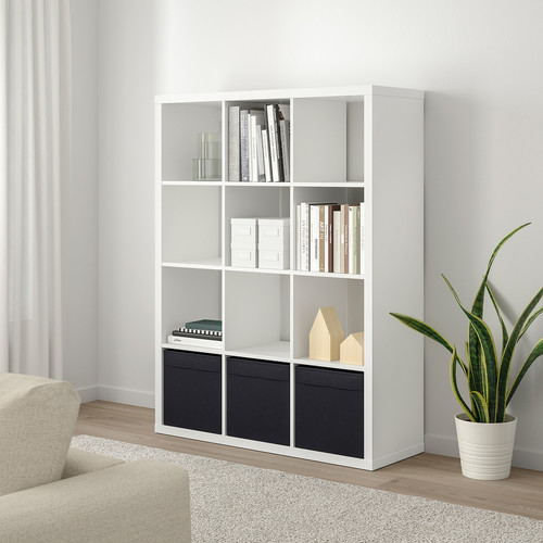 KALLAX Shelf unit, white, 112x147 cm