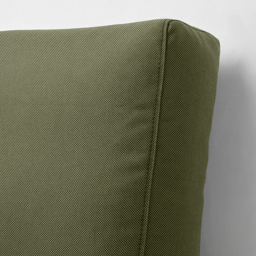 FRÖSÖN/DUVHOLMEN back cushion, outdoor, dark beige-green, 62x44 cm