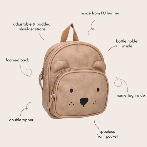 Kidzroom Children's Backpack Beary, sand