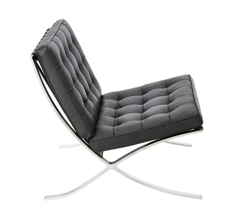 Chair BA1, leather, black