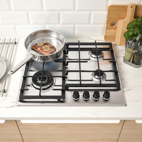 SKÅLAN Gas hob, IKEA 300 stainless steel, 59 cm