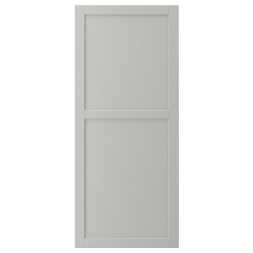 LERHYTTAN Door, light grey, 60x140 cm