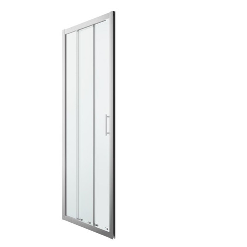 GoodHome Sliding Shower Door Beloya 80 cm, chrome/transparent