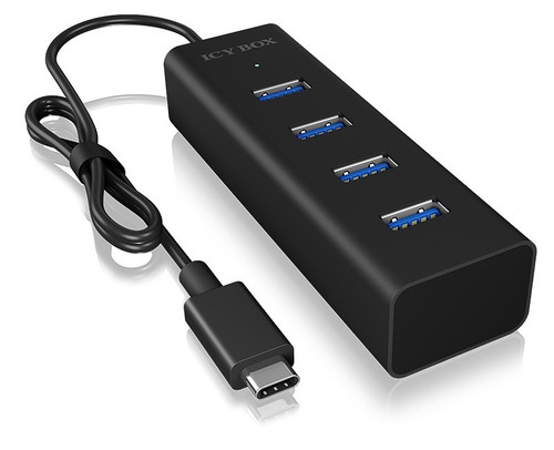 Icy Box Type-C™ to 4 port USB 3.0 Hub IB-HUB1409-C3