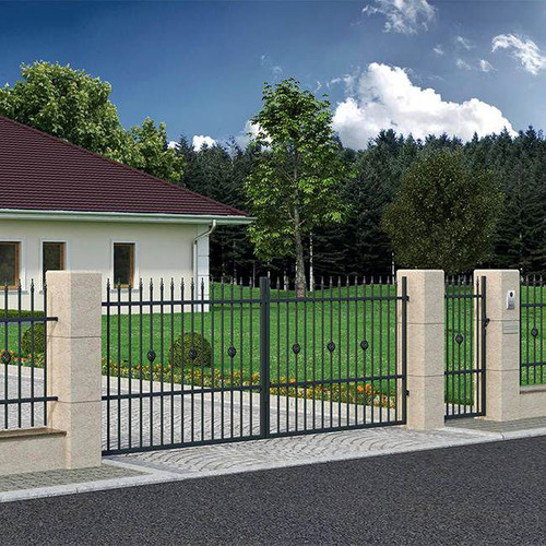 Double Swing Gate Steel 400 x 150 cm