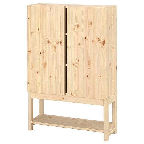 IVAR Shelving unit with cabinet, pine, 80x30x120 cm