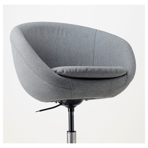 SKRUVSTA Swivel chair, Vissle grey