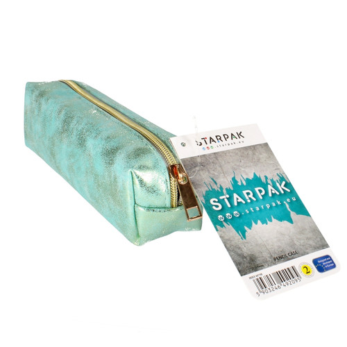 Pencil Case Golden Turquoise