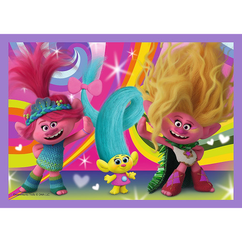 Trefl Children's Puzzle Trolls 4in1 4+