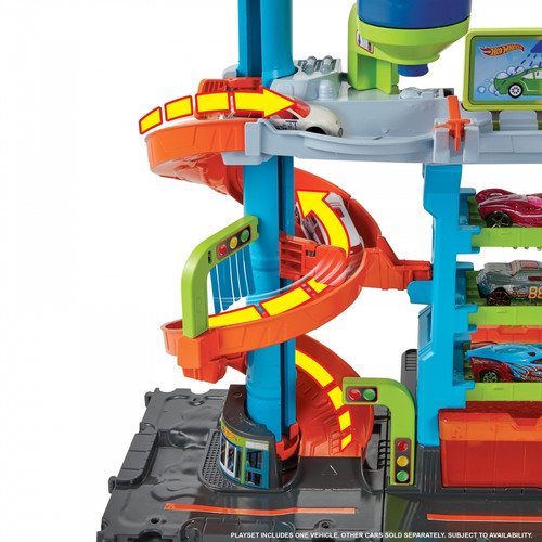 Hot Wheels™ City MEGA Car Wash With 1 Color Shifters™ Car HDP05 4+